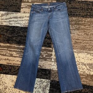 7 For All Mankind Medium Wash Flare Jeans Size 28